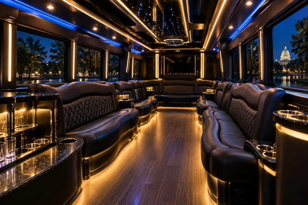 prom party bus DC LED interior